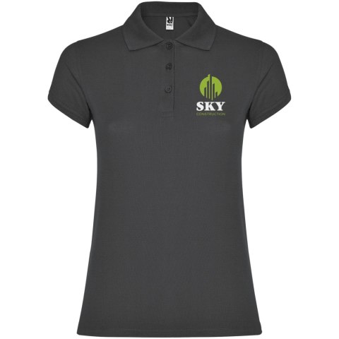 Star koszulka damska polo z krótkim rękawem dark lead Star koszulka damska polo z krótkim rękawem dark lead