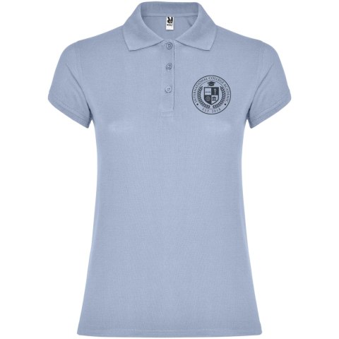 Star koszulka damska polo z krótkim rękawem zen blue Star koszulka damska polo z krótkim rękawem zen blue
