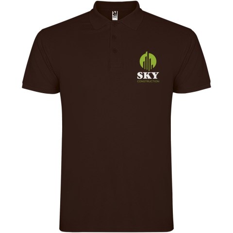 Star koszulka męska polo z krótkim rękawem chocolat Star koszulka męska polo z krótkim rękawem chocolat