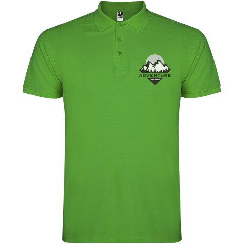 Star koszulka męska polo z krótkim rękawem grass green Star koszulka męska polo z krótkim rękawem grass green