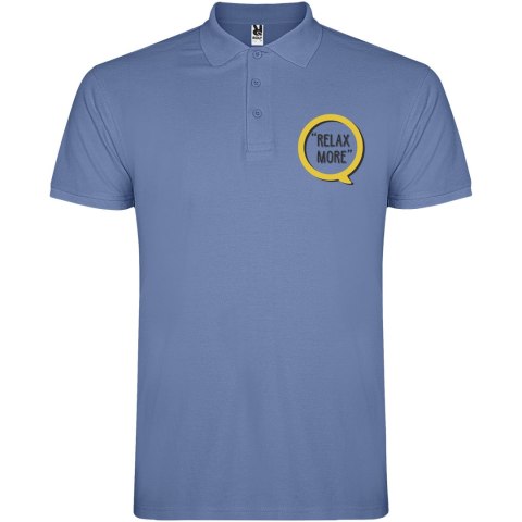 Star koszulka męska polo z krótkim rękawem riviera blue Star koszulka męska polo z krótkim rękawem riviera blue