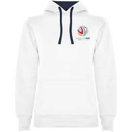 Urban damska bluza z kapturem biały, navy blue