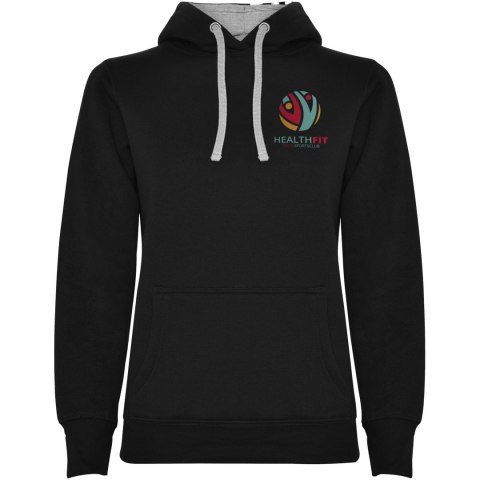 Urban damska bluza z kapturem black / marl grey Urban damska bluza z kapturem black / marl grey