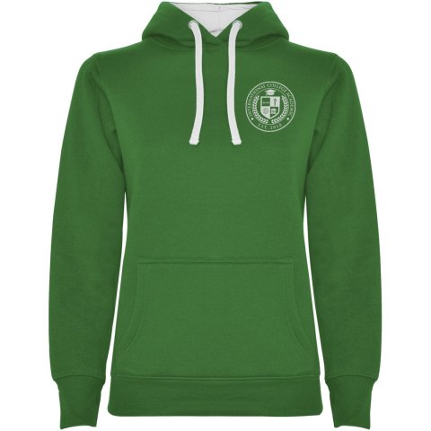 Urban damska bluza z kapturem kelly green / white Urban damska bluza z kapturem kelly green / white
