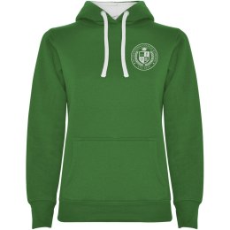 Urban damska bluza z kapturem kelly green / white