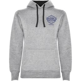 Urban damska bluza z kapturem marl grey / black