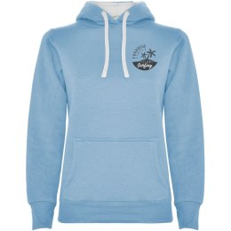 Urban damska bluza z kapturem sky blue / white