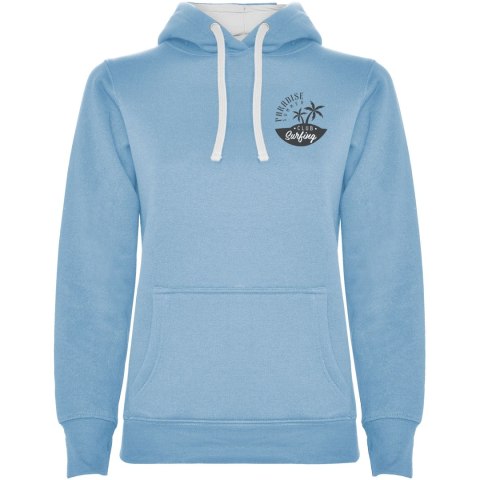 Urban damska bluza z kapturem sky blue / white Urban damska bluza z kapturem sky blue / white