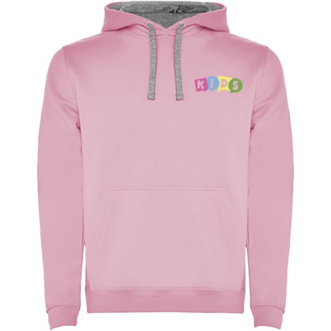 Urban dziecięca bluza z kapturem light pink / marl grey Urban dziecięca bluza z kapturem light pink / marl grey