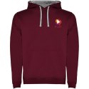 Urban męska bluza z kapturem maroon / marl grey (R10678I4)