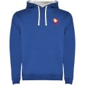 Urban męska bluza z kapturem royal / white