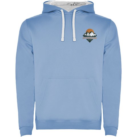 Urban męska bluza z kapturem sky blue / white Urban męska bluza z kapturem sky blue / white