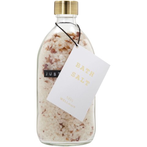 Wellmark Just Relax sól do kąpieli o różanym zapachu i pojemności 500 ml przezroczysty bezbarwny Wellmark Just Relax sól do kąpieli o różanym zapachu i pojemności 500 ml przezroczysty bezbarwny