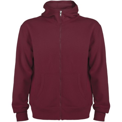 Montblanc bluza unisex z kapturem z suwakiem na całej długości garnet (R64212P3)