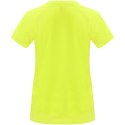 Bahrain sportowa koszulka damska z krótkim rękawem fluor yellow (R04081C4)