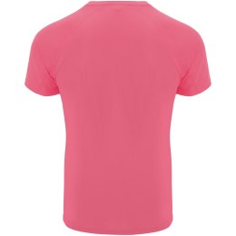 Bahrain sportowa koszulka męska z krótkim rękawem fluor lady pink (R04074Q1)