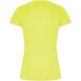 Imola sportowa koszulka damska z krótkim rękawem fluor yellow