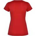 Montecarlo sportowa koszulka damska z krótkim rękawem czerwony (R04234I4)