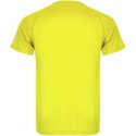 Montecarlo sportowa koszulka męska z krótkim rękawem fluor yellow (R04251C1)