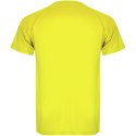 Montecarlo sportowa koszulka męska z krótkim rękawem fluor yellow (R04251C4)