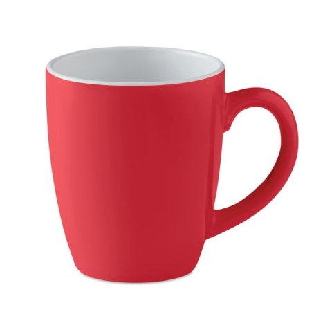 Kolorowy kubek ceramiczny czerwony