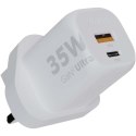 Xtorm XEC035 GaN² Ultra ładowarka ścienna o mocy 5 W - wtyczka brytyjska biały