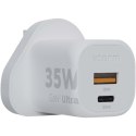 Xtorm XEC035 GaN² Ultra ładowarka ścienna o mocy 5 W - wtyczka brytyjska biały