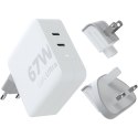 Xtorm XVC2067 GaNUltra ładowarka podróżna o mocy 67 W z kablem USB-C PD 100 W biały Xtorm XVC2067 GaNUltra ładowarka podróżna o mocy 67 W z kablem USB-C PD 100 W biały