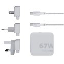 Xtorm XVC2067 GaNUltra ładowarka podróżna o mocy 67 W z kablem USB-C PD 100 W biały Xtorm XVC2067 GaNUltra ładowarka podróżna o mocy 67 W z kablem USB-C PD 100 W biały