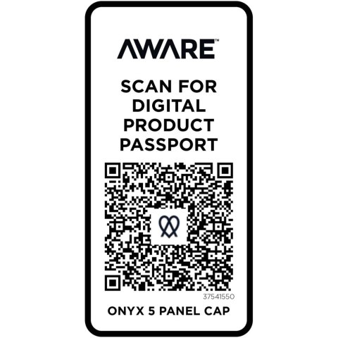 Onyx 5-panelowa czapka Aware™ z daszkiem z recyklingu granatowy Onyx 5-panelowa czapka Aware™ z daszkiem z recyklingu granatowy