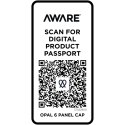 Opal 6-panelowa czapka Aware™ z daszkiem z recyklingu czarny