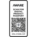 Opal 6-panelowa czapka Aware™ z daszkiem z recyklingu granatowy