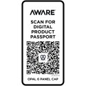 Opal 6-panelowa czapka Aware™ z daszkiem z recyklingu oatmeal