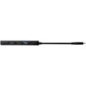 Loop adapter multimedialny USB 2.0-3.0 z portem HDMI wykonany z tworzyw sztucznych pochodzących z recyklingu z certyfi