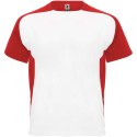 Bugatti sportowa koszulka unisex z krótkim rękawem biały, czerwony Bugatti sportowa koszulka unisex z krótkim rękawem biały, czerwony