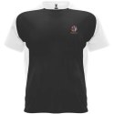 Bugatti sportowa koszulka unisex z krótkim rękawem czarny, biały