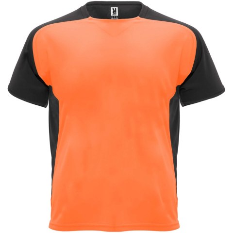 Bugatti sportowa koszulka unisex z krótkim rękawem fluor orange, czarny (R63999A5)