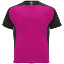 Bugatti sportowa koszulka unisex z krótkim rękawem fuksja, czarny