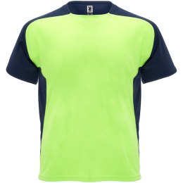 Bugatti sportowa koszulka dziecięca z krótkim rękawem fluor green, navy blue