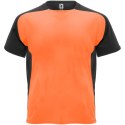Bugatti sportowa koszulka dziecięca z krótkim rękawem fluor orange, czarny