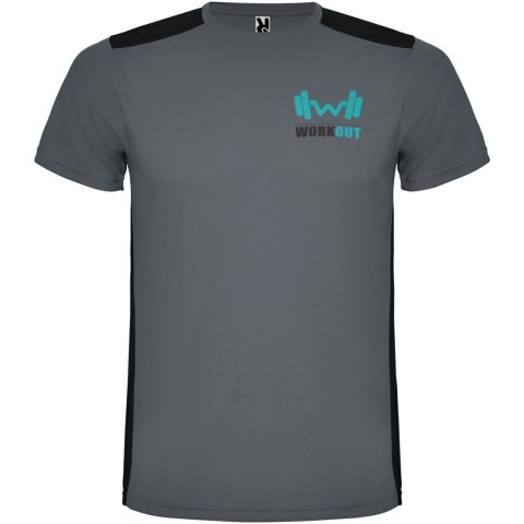 Detroit sportowa koszulka unisex z krótkim rękawem ebony, czarny Detroit sportowa koszulka unisex z krótkim rękawem ebony, czarny