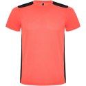 Detroit sportowa koszulka unisex z krótkim rękawem fluor coral, czarny Detroit sportowa koszulka unisex z krótkim rękawem fluor coral, czarny