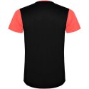 Detroit sportowa koszulka unisex z krótkim rękawem fluor coral, czarny