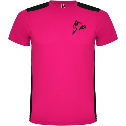 Detroit sportowa koszulka unisex z krótkim rękawem fuksja, czarny Detroit sportowa koszulka unisex z krótkim rękawem fuksja, czarny