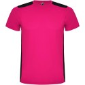 Detroit sportowa koszulka unisex z krótkim rękawem fuksja, czarny Detroit sportowa koszulka unisex z krótkim rękawem fuksja, czarny