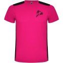Detroit sportowa koszulka unisex z krótkim rękawem fuksja, czarny Detroit sportowa koszulka unisex z krótkim rękawem fuksja, czarny