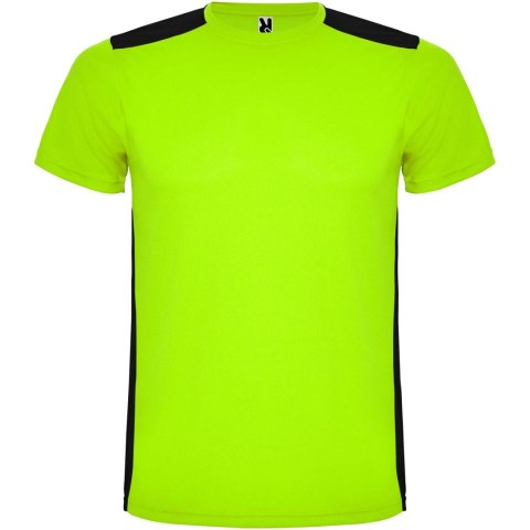 Detroit sportowa koszulka unisex z krótkim rękawem limonka, czarny Detroit sportowa koszulka unisex z krótkim rękawem limonka, czarny