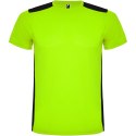 Detroit sportowa koszulka unisex z krótkim rękawem limonka, czarny