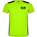 Detroit sportowa koszulka unisex z krótkim rękawem limonka, czarny