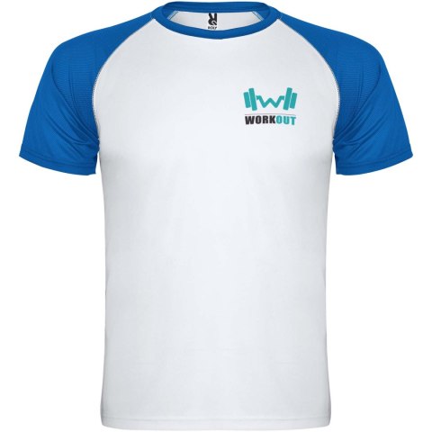 Indianapolis sportowa koszulka unisex z krótkim rękawem biały, błękit królewski Indianapolis sportowa koszulka unisex z krótkim rękawem biały, błękit królewski